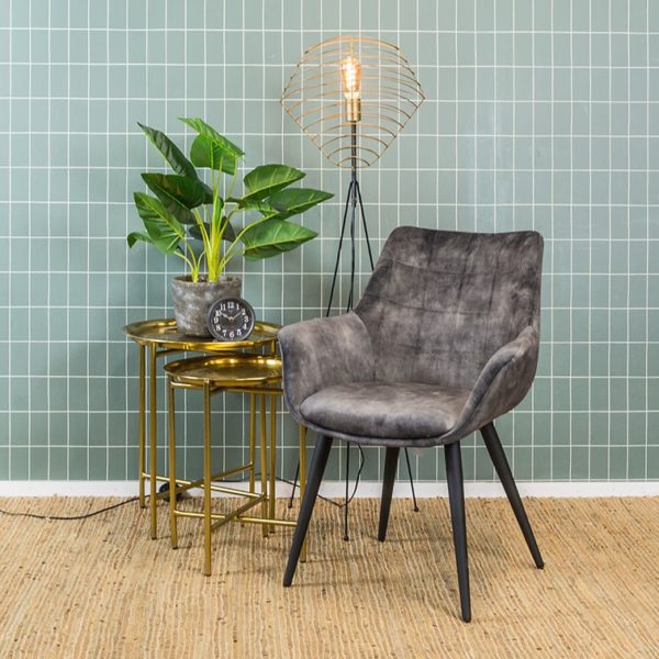 Chaise avec accoudoirs Gris Danbury - Lot – Image 4