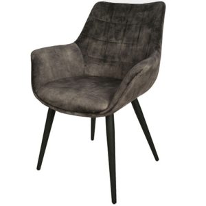 chaise avec accoudoirs gris danbury - Meilleures ventes