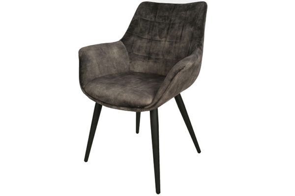 Chaise avec accoudoirs Gris Danbury - Lot