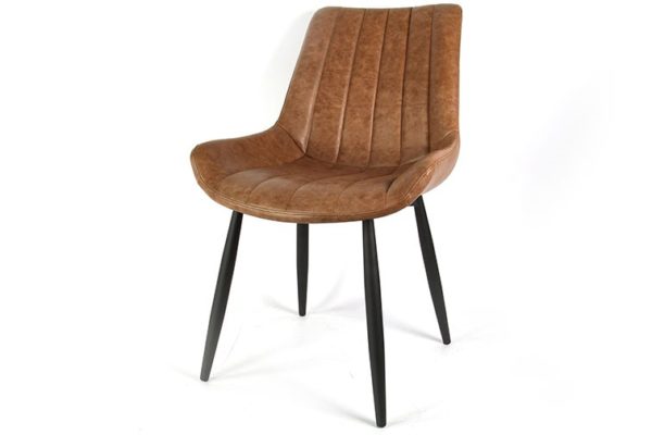 chaise raphael brun1 - Chaise Raphael brun - Lot de 2