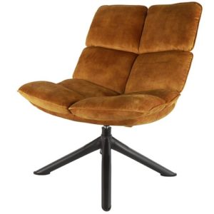 fauteuil relax Victor velours dore - Promotions