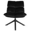 Fauteuil pivotant relax velours anthracite – Image 2