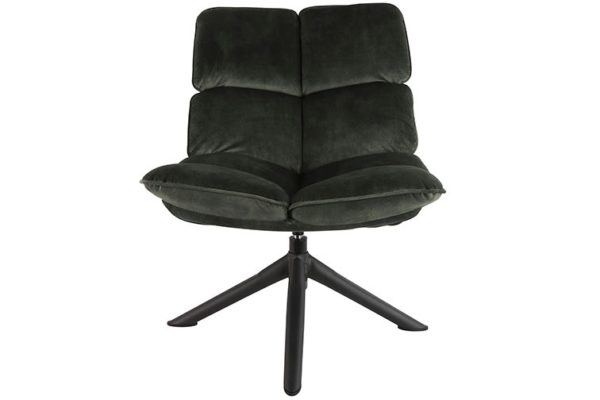 fauteuil relax velours vert 1 - Fauteuil relax velours vert