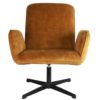 Fauteuil Velours Ocre Bello – Image 2