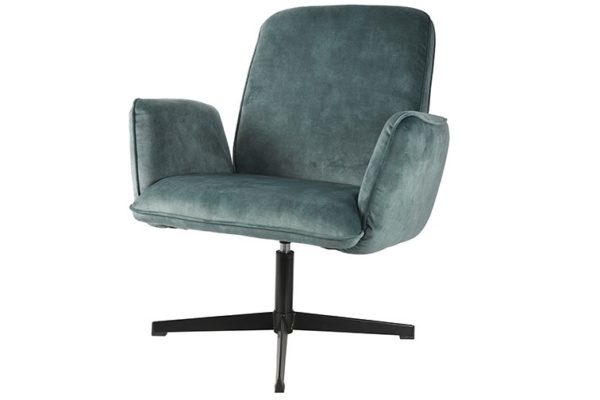 fauteuil velours petrole belle 1 - Fauteuil Velours Bleu Bello