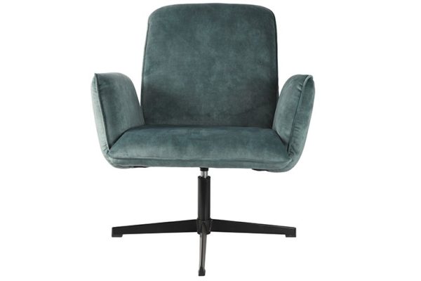 fauteuil velours petrole belle 2 - Fauteuil Velours Bleu Bello