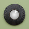 Miroir sorcière convexe 30cm ligné noir – Image 2