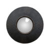 Miroir sorcière convexe 30cm ligné noir