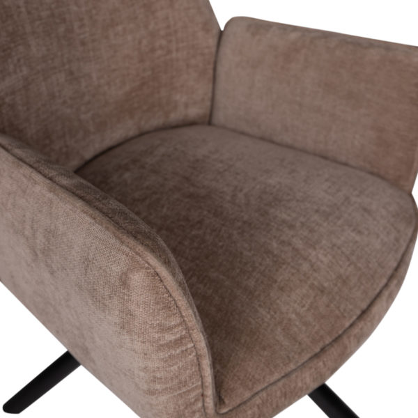 Chaise Rotative Vicky Brun clair PTMD- Lot de 2 – Image 4