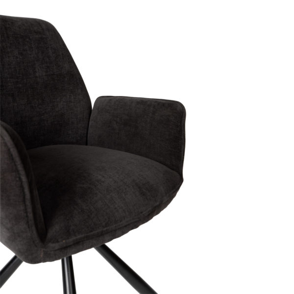 Chaise Rotative Vicky Noir PTMD- Lot de 2 – Image 5