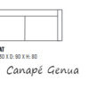 Canapé 3 places Genua Alpine – Image 3