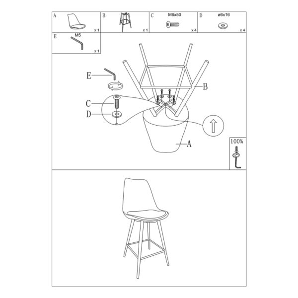 871974353440 8 - Chaise Ilot cuisine velours noir Leaf-Lot