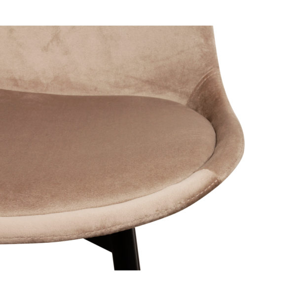 Chaise Ilot cuisine velours sable Leaf-Lot – Image 5
