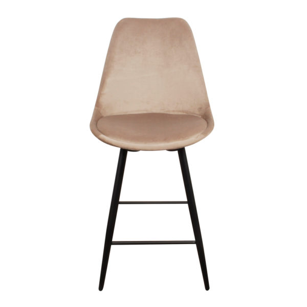Chaise Ilot cuisine velours sable Leaf-Lot – Image 7