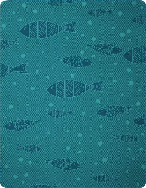 Plaid Deep blue sea 150x200 cm Biederlack