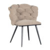 Chaise Rock marron clair Tissu chenille - En lot