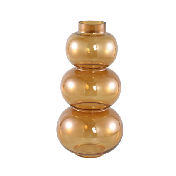 vase Mery 707283 - Vase en verre Marron brun Mery PTMD