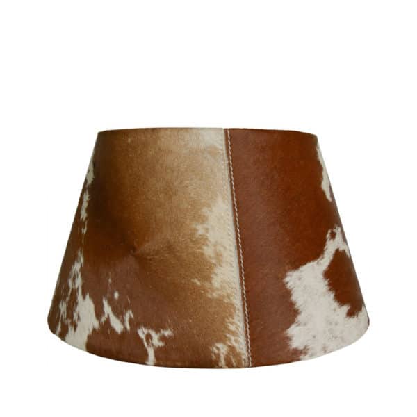 Abat-jour vache brun/blanc 30cm