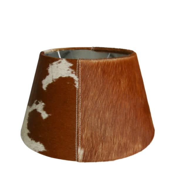 Abat-jour vache brun/blanc 30cm – Image 3