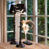 Abat jour vache noir/blanc 20 cm – Image 3