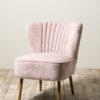 Fauteuil velours côtelé rose Horner – Image 5