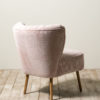 Fauteuil velours côtelé rose Horner – Image 2