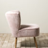 Fauteuil velours côtelé rose Horner – Image 3
