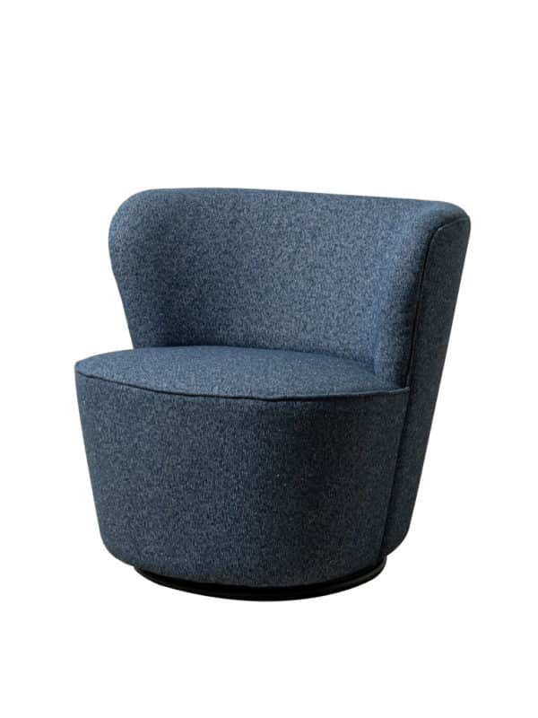 Fauteuil rotatif Iseo 2 1 - Fauteuil Bleu rotatif Iséo