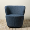 Fauteuil Bleu rotatif Iséo – Image 4