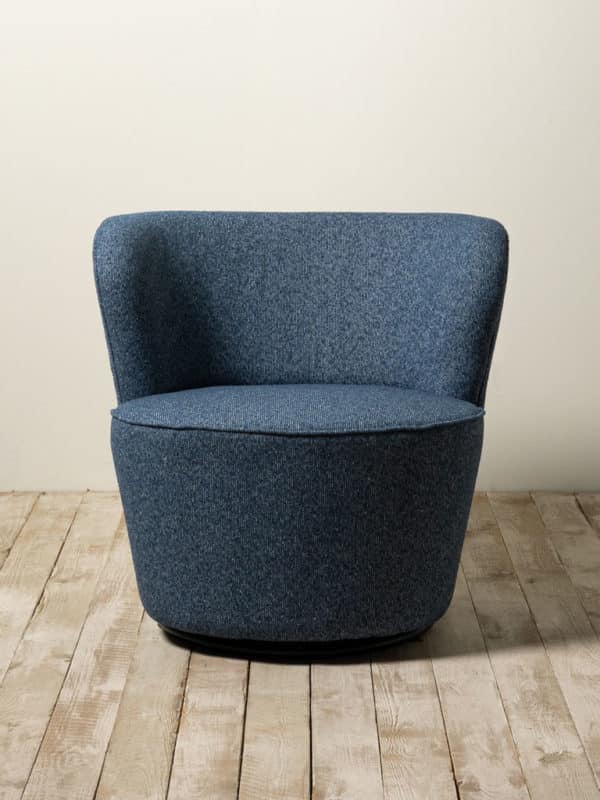 Fauteuil rotatif Iseo 3 - Fauteuil Bleu rotatif Iséo