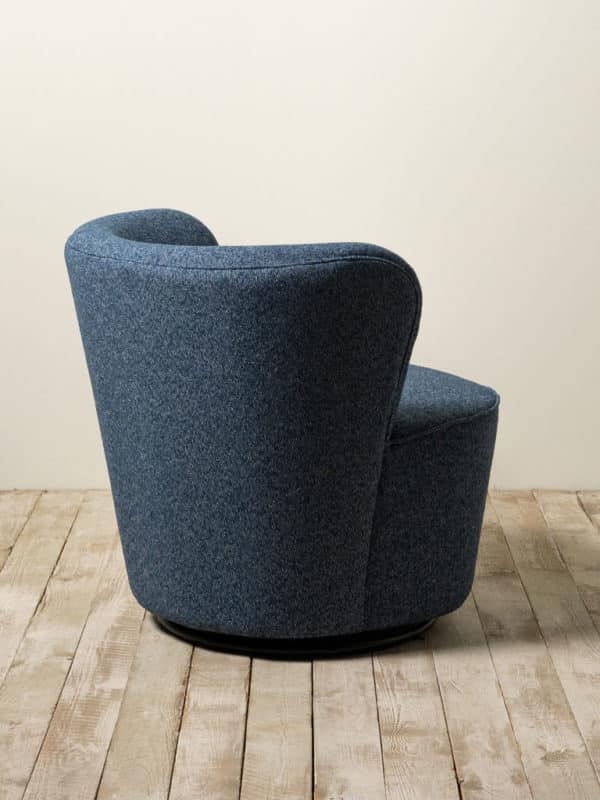 Fauteuil rotatif Iseo 4 - Fauteuil Bleu rotatif Iséo