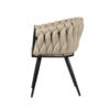 Chaise Wave Beige Tissu - lot de 2 – Image 3