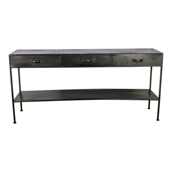 console metal noir xl ptmd - Console métal noir XL PTMD