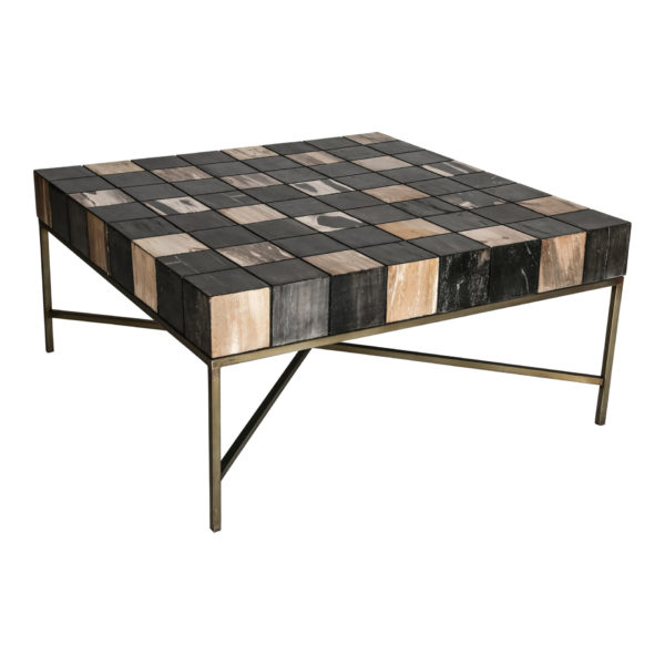 Table basse cubes en bois