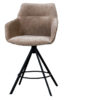 Chaise de bar rotative anthracite Johnson – Image 2