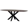 Table à manger ovale noyer Kinsley 220 cm