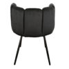 Chaise Velours Noir High Five - lot de 2 – Image 4