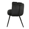 Chaise Velours Noir High Five - lot de 2 – Image 7