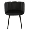 Chaise Velours Noir High Five - lot de 2 – Image 6