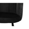 Chaise Velours Noir High Five - lot de 2 – Image 5