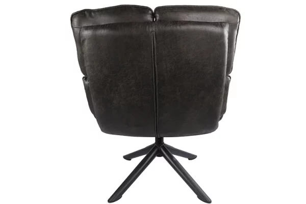 Fauteuil relax simili anthracite 2 - Fauteuil pivotant relax anthracite
