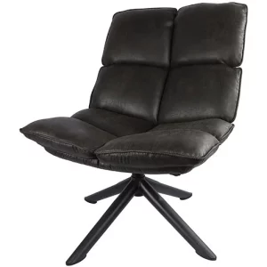 Fauteuil relax simili anthracite - Promotions