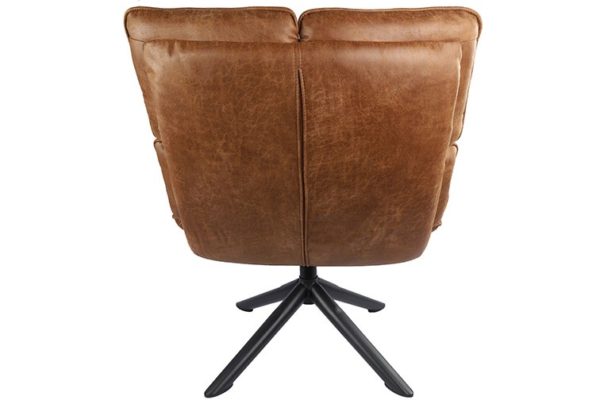 chaise relax cognac 2 - Fauteuil pivotant Relax Cognac