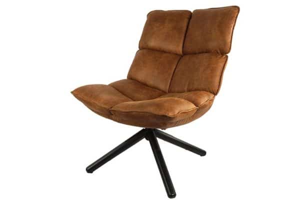 Fauteuil pivotant Relax Cognac