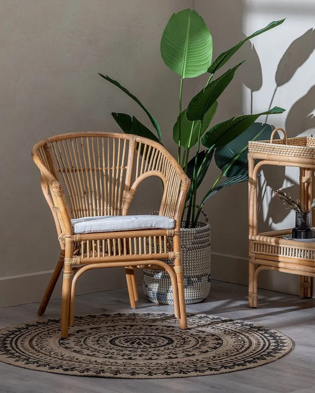 Ambiance naturelle Venez vous inspirez….
 .
#rotin…