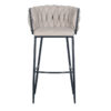 Tabouret de bar Wave Beige Tissu