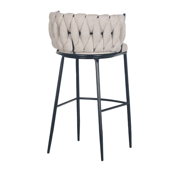 Tabouret de bar Wave Beige Tissu – Image 4