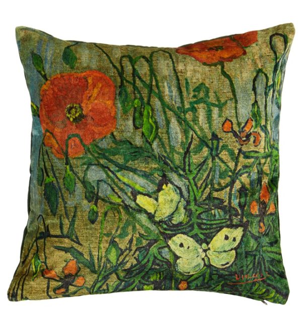 Coussin Van Gogh Coquelicot 45 x 45 cm