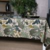 Nappe coton enduit 150 x 150 cm Lombok Emeraude – Image 2