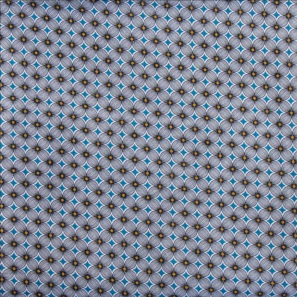 Nappe coton enduit 250 x 150 cm Sisal Océan
